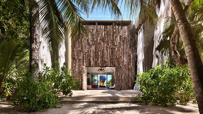 hôtel de luxe Tulum - casa Malca - entrée